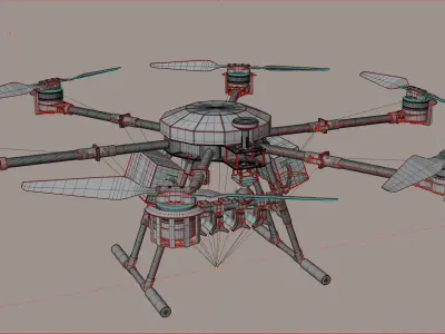Vampire Drone known as Baba Yaga 3D model