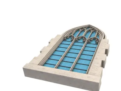 Gothic Window 3D model