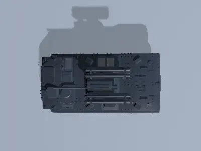 A set of armored infantry vehicles Low-poly 3D model