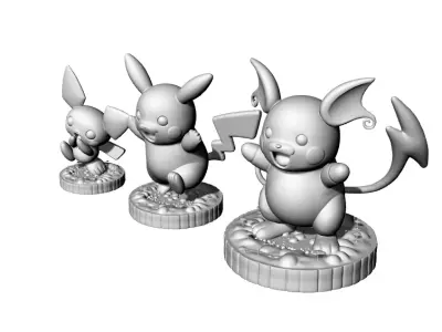 pokemon evolutions 3D print model