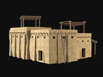 ARAB DESERT ANCIENT EGYPT TURKEY SUMER BABYLON HOUSE COLLECTION Low-poly 3D model