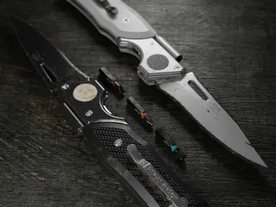 Mauser knife by UACK Low-poly 3D model