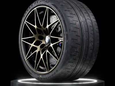 Goodyear Eagle F1 SuperCar 3R 305 30ZR19 98Y SL V2 3D model