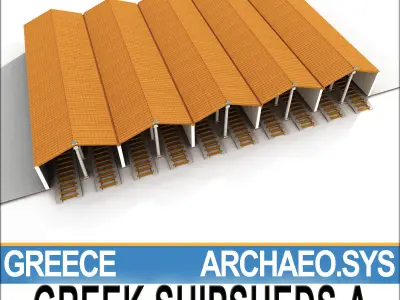 Greek Shipsheds A 3D model
