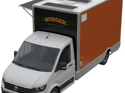 VW Crafter FoodTruck 3D model