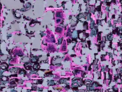 Cyberpunk Cloud Computing Turtle 3D Model Low-poly 3D model