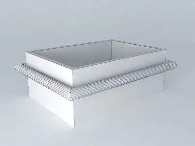 wooden box wooden box garnish Free 3D model