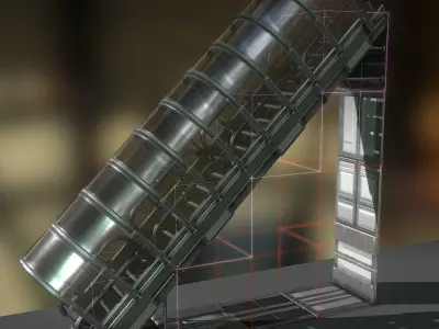 Sci-Fi Staris Basic Version -Free Download- Free low-poly 3D model