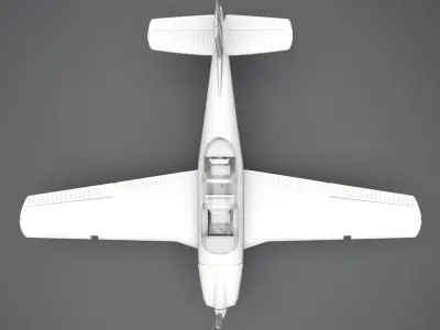 Beechcraft T34A Mentor scale model 3D print model