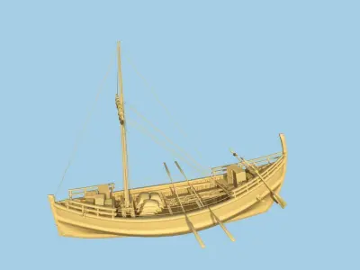 Classic Ship Low-poly 3D model