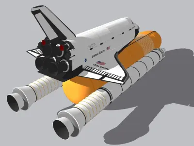 Discovery Space Shuttle 3D model