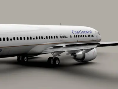Boeing 737-800 Continental Airlines 3D model