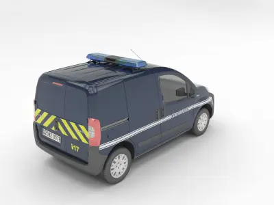gendarmerie Peugeot Bipper 3D model