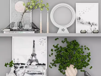 Decorative set 4 3D model