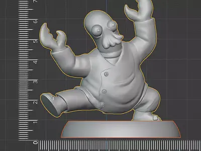 Dr Zoidberg - stl Pre-supported  3D print model