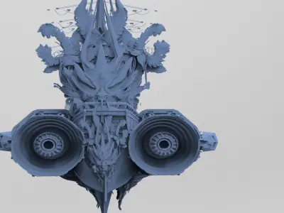 Dragon Queens Airship Grand 1 3D model