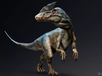 Dinosaur Dinosaur - Hybrid Dilophosaurus Unity Project Low-poly 3D model