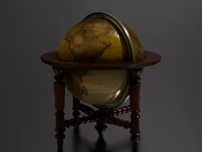 Antique Globe 2 3D print model