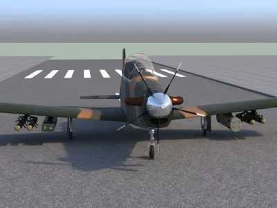 Hurkus C Airplane 3D model