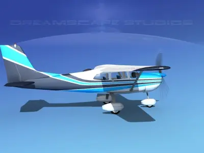 Cessna 175 Skylark V07 3D model