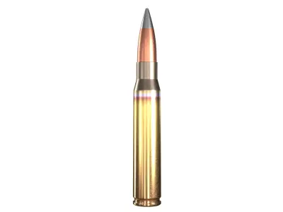 50 BMG Ammo PBR Low-poly 3D model