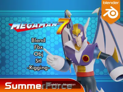 Boss Megaman 7 3D Model Collection