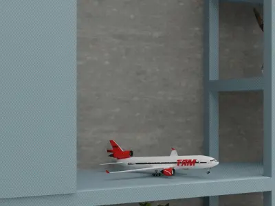 Living Room and Collectible items 3D model