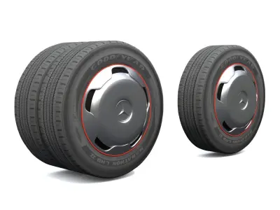 Mercedes Benz Bus Wheel 3D model