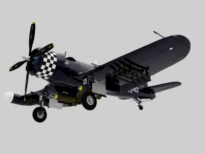 F4U-5 Corsair 3D model