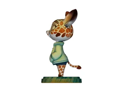 Cute Giraffe 3D model