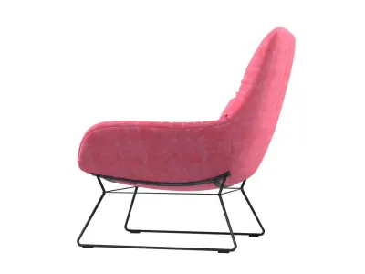 Cushion Armchair Slim Free 3D model