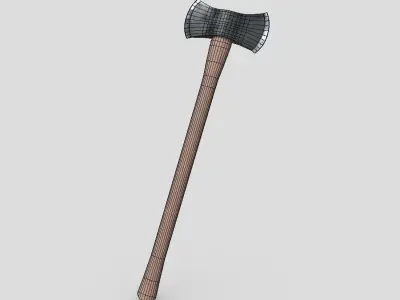 Axe 2 Low-poly 3D model