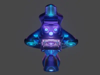 Covenant CAS-class assault carrier Low-poly 3D model