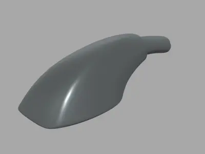 Car Hand Brake 01 Low-poly 3D model