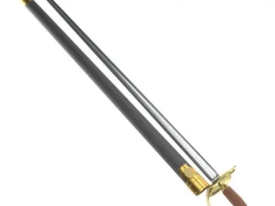 British sword Free 3D model