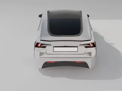 TESLA MODEL 3 Low-poly 3D model