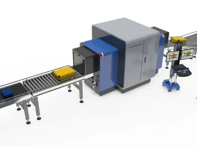 Airport Baggage Scanner X Ray Point 3D model