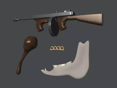 Assorted Weapons 3D model