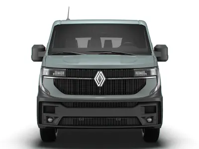 Renault Master CrewCab L3 Chassis 2024 3D model