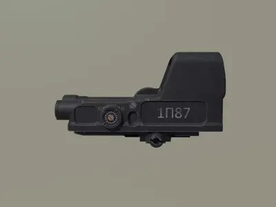 1P87 Russian Holo Sight Low-poly 3D model