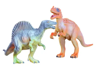 Two Toys Dinosaurs Spinosaurus and Ceratosaurus 3D model