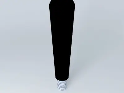 black tapered knob gear handle Free 3D model