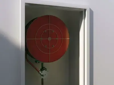 dArc fire hose reel 3D model