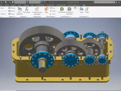 Reduction Gearbox 3D model 3D model