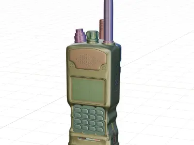 Harris Falcon Portable Radio High-poly 3D model