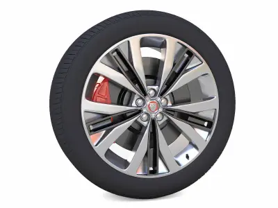 JaguarF Pace Rim 3D Model Low-poly 3D model