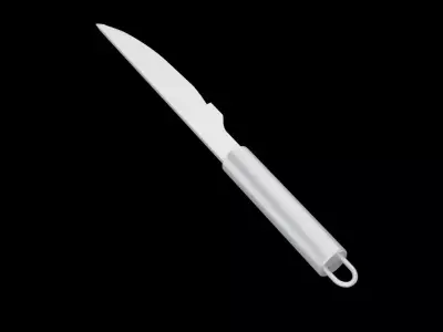 Barbecue Knife Low-poly 3D model