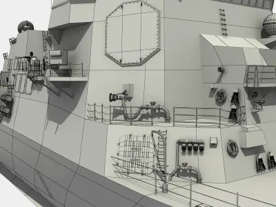 USS SPRUANCE-ARLEIGH BURKE 3D model