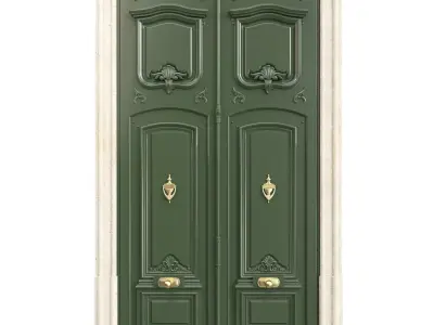 Entrance classic door 97 3D model