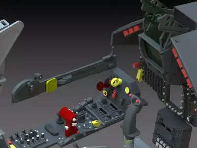 Mirage 2000 complete cockpit Stl Files only AVIATION DESIGN 3D print model